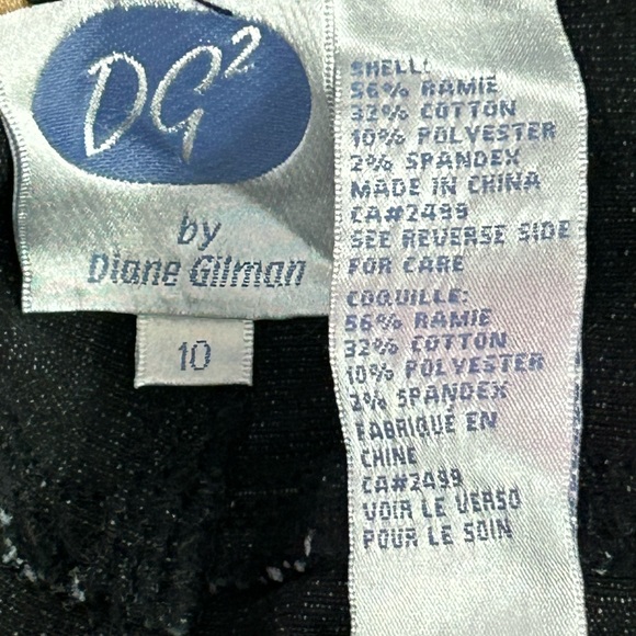 Vintage Black DG2 Jeans From Diane Gilman New With Tags, SZ 10, NWT - Picture 5 of 10